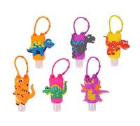 COLLBATH 6 pezzi Bottiglie da Viaggio Cartoon in Silicone con Custodia Antigoccia Contenitori Portatili per Shampoo Gel Mani e Saponi Liquidi per Viaggi e Uso Quotidiano Colore Casuale