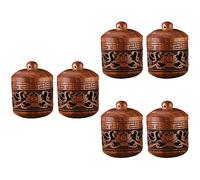 COLLBATH 6 Pz Ciondolo in Legno Per Aromaterapia Bottiglia Da Intaglio Ciondolo Aromatico Decorativo Diffusore Di Aromaterapia Per Auto Ciondolo Diffusore Medaglione Pendenti Cavi