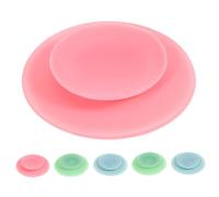 COLLBATH 6pezzi Piastra Silicone Ventose Doppie Per Utensili Silicone Per Piatti e Ciotole Antiscivolo e Assorbente Per Persone Anziane e Ragazza Ragazza Colori Disponibili