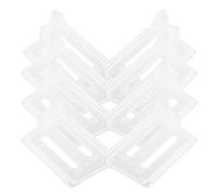 COLLBATH 8 pezzi Divisori Frigorifero Regolabili in Resistente Organizer per Porta Laterale e Contenitori Separatori per Frigo e Freezer Domestico Salvaspazio per Bottiglie e Alimenti