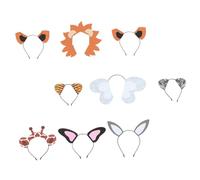 COLLBATH 9 Pezzi Fasce Animali Ragazzo Ragazza Decorazioni Festa Cosplay Foto Fascino Bellezza Comodo Toccare Indossare Non Cadono Design Unico Adorabile