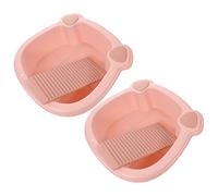 COLLBATH Asse in Plastica Per Lavare I Panni 2 Pezzi Bacinella Per Lavare I Vestiti Del Ragazzo Ragazza Kit Per Asse E Vaschetta Forniture Per Lavaggio A Mano Compatto E Leggero