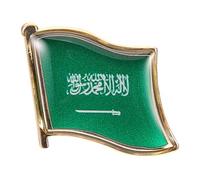 COLLBATH Bandiera Dell'Arabia Saudita Spilla Distintivo In Resina Epossidica Di Cristallo Spilla Magnetica Perni Del Risvolto Per Gli Uomini Perni Carini Cappello Pin Spilla Per Gli Uomini