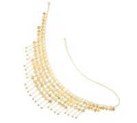 COLLBATH Belly Dance Belt in Metallo Regolabile con Monete e Nappe Leggera e Resistente per Accessorio Boho per Festival e Look Casual