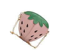 COLLBATH Borsa A Tracolla Per Ragazze Con Design A Forma Di Fragola Adatta Per Portare Frutta Piccola Tracolla Regolabile E Cerniera Liscia Come Pochette