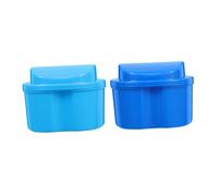 COLLBATH Box Per Protesi Con Filtrante Caso Del Primo Dente Cassa Del Contenitore Del Fermo Organizzatore Di Denti Da Latte Pulitore Di Ritenzione Spazzola Di Fermo Caso Di Fermo Pp