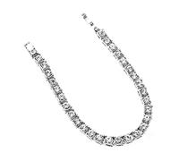 COLLBATH Braccialetto Con Pietre Decorative in Stile Hip Hop Cinturino Da Polso Maschile Per Uomo Realizzato in Lega e Pietre Per La Festa Del Papà o Altre Occasioni Speciali