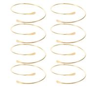 COLLBATH Braccialetto Regolabile Da 8 Pezzi In Acciaio Inossidabile Bracciale Rigido Regolabile Bracciale Estivo Da Spiaggia Aperto Da Donna In Filo Polsino Per