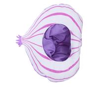 COLLBATH Cappello Di Peluche a Forma Di Cipolla, Copricapo Divertente Per Feste Di Halloween, Accessorio Fotografico Morbido in Peluche Per Cosplay e Carnevale