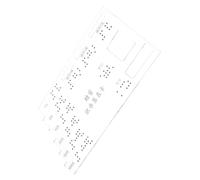 COLLBATH Carta Braille in Acrilico, Portatile e Facile da Usare, per Non Vedenti Supporta i Servizi Bancari e Favorisce L'autonomia nella Vita Quotidiana