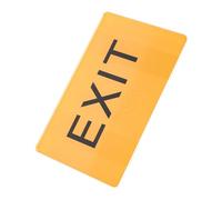 COLLBATH Cartello Uscita Braille in Acrilico Riutilizzabile per Ipovedenti Segnaletica Accessibile per Anziani e Ambienti Esterni Design Semplice e Inclusivo Supporto Sociale per