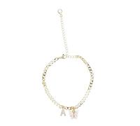 COLLBATH Cavigliere Donna Lettere Con Cristalli e Decorazioni a Forma Di Braccialetti Alla Caviglia Per Creare Diversi Stili Da Spiaggia