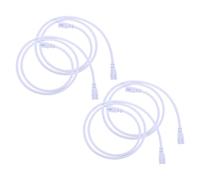 COLLBATH Cavo di Collegamento per Collegare Luci a LED Doppia Estremità 3 Pin in Rame Bianco, 4 Pezzi senza Saldatura per Tubi LED Integrati T5 T8
