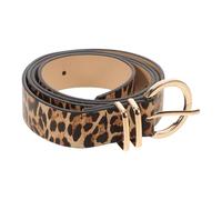 COLLBATH Cintura Donna in PU con Stampa Leopardata Realistica Larga Stile Boho per Jeans Abiti e Outfit Casual Fibbia in Lega Resistente