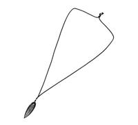 COLLBATH Collana Ciondolo in Pietra Fossile di Ammonite Grande Gioiello in Ossidiana Regolabile per Donna Decorazione Educativa e Vintage per Casa e Collezione