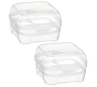 COLLBATH Contenitore Uova Per Frigorifero Scatola Uova Impilabile Porta Alimenti Organizer in Plastica