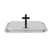 COLLBATH Coperchio per vassoio della comunione - Coperchio per vassoio della coppa sacra in acciaio inossidabile - di ricambio per piatto da portata chiesa - Forniture per la prima comunione