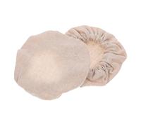 COLLBATH Copertura Beige per Barattoli a Bocca Larga 2 Pezzi Riutilizzabile e Lavabile Protezione per Contenitori da Cucina