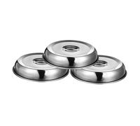 COLLBATH Copertura Coprivivande in Acciaio Inossidabile 3 Pezzi Resistente e Pratica per Cucina Quotidiana e Ristoranti, Copertura Cupola per Alimenti e Bistecche