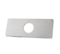 COLLBATH Copertura Foro Rubinetto Decorativa in Acciaio Inossidabile, Piastra Copriforo per Lavabo e Cucina, Argento, Leggera, per Rubinetto di Cucina e Bagno
