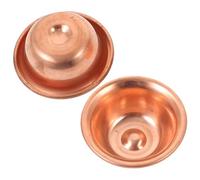 COLLBATH Coppa per L'offerta Dell'acqua in Rame Rosso, Ciotola Decorativa Buddista per Offerte Religiose, Contenitore Sacro per Acqua Santa e Cerimonie Spirituali