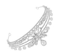 COLLBATH Copricapo Da Sposa Tiara Di Strass Luminosa Elegante Fasciatura Per Chioma Brillo Donna Matrimonio Compleanno Teatro Addio Nubilato Ballo Di Fine Anno Anniversario