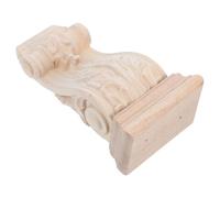 COLLBATH Corbel Decorativo in Legno per Mobili, Modanature Angolari Khaki, Accessori per Pareti e Caminetti con Tessitura Fina