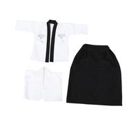 COLLBATH Costume Kimono Giapponese Bambino Tradizionale Samuraio Eventi Tema Halloween Cosplay Ruolo Gioco Vestito Abito Spettacolo Accessorio Ragazzo