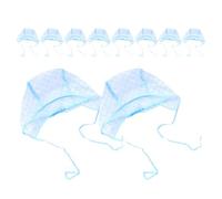 COLLBATH Cuffia per Colpi di Sole con Fori per Tintura Chioma, Cappello Decolorante con Mantello Protettivo, Set da 10 Pezzi per Uso Domestico e Salone, Materiale Morbido e