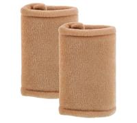 COLLBATH Cuscinetti per Stampelle Ascellari Imbottiti Pleuche, Set 2 Pezzi con Fascia Elastica Antiscivolo, Accessori per Stampelle da Passeggio per Adulti, Riducono Irritazioni