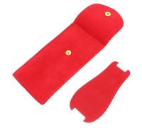 COLLBATH Custodia Porta Orologio da Viaggio Rossa Chiusura a Scatto, Organizer Portatile Cuscinetto Protettivo, Borsa Compatta per Smartwatch e Orologi da Polso, per Viaggi e Uso