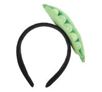 COLLBATH Fascia per Morbida e Divertente di Pisello Accessorio Trucco Spa Elasticizzato per Lavaggio Viso Fascia Cartoon in Peluche per Cura Streaming Unisex