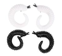 COLLBATH Forcine Capelli Eleganti Corno Pecora Finte Bianche e Nere per Halloween Cosplay Feste Carnevale