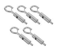 COLLBATH Ganci Regolabili per Quadri in Filo Metallico 5 Pezzi, Ganci di Sicurezza per Appendere Cornici e Poster Fune D’acciaio, per Esposizione in Casa e Ufficio, Protezione