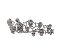 COLLBATH Goth con Teschio e Tiara Vintage in Leggera per Party di Halloween e Banchetti Accessorio Queen Crown e Durevole