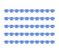 COLLBATH Guarnizione Rondella Conica in Lega di Alluminio Anodizzata Blu M5, Set 50 Pezzi, Rondella Tazza Testa Conica Resistente Usura per Modelli e Aeromodelli, Accessori Industriali