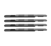 COLLBATH Guide per Cassetti per Carichi Pesanti 4 Pezzi Nere, Binari Estraibili per Mobili Cucina e Contenitori, Montaggio Inferiore senza Attrezzi, Silenziose e Resistenti