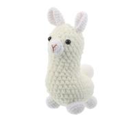 COLLBATH Handmade Crochet Alpaca Pendant in Soft Yarn Knitted Animal Ornament For Keychains Backpacks And Home Decoration Versatile Alpaca Charm