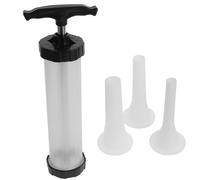 COLLBATH Insaccatrice per Salsicce Fai da Te Manuale in Plastica Alimentare Tubo e Imbuto Kit Utensili per Insaccatura Comodo e Sicuro per Cucina Casalinga e Preparazione Salumi