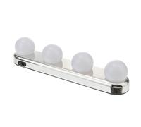 COLLBATH Lampada Trucco Ventosa Portatile con Lampadine LED Bianco Freddo Luce Specchio Frontale Senza Facile Installazione per Bagno e Tavolo Vanity