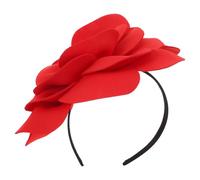 COLLBATH Large Floral Fascinator Headband con Imitazione Perle Oversized Flower Party Hat per Tea Party Accessorio Capelli Elegante per Matrimonio e Garden Festival