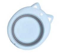 COLLBATH Lavabo Pieghevole a Forma di Gatto per Bebè, in Pp, Portatile e Salvaspazio, per Bagnetto e Shower