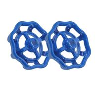 COLLBATH Maniglia della Ruota della Valvola in Acciaio Fuso 7X7Mm Volantino Valvola a Saracinesca Compatto e Robusto Set da 2 Pezzi per Sostituzione Maniglia Rubinetto Tubo Flessibile