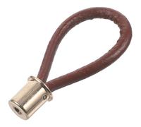 COLLBATH Maniglia in Corda di Cuoio Marrone per Cassetti e Armadietti, Design Vintage Elegante Lega di Alluminio, Impugnatura Confortevole senza Sbavature per Decorazione Casa