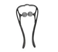 COLLBATH Massaggiatore Manuale Per Collo Professionale Dispositivo Portatile Per Sollievo Cervicale e Massaggio Versatile Adatto Collo e Spalle Design Ergonomico Nero