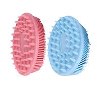 COLLBATH Massaggiatore Per Cuoio Capelluto in Silicone Doppio Lato Per Shampoo Chioma E Pulizia Del Corpo Condividibile Familiari E Amici