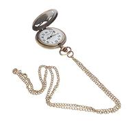 COLLBATH Orologio Da Tasca Vintage Motivo a Rosa, Movimento Al Quarzo Preciso, Catena Lunga Resistente, Leggero e Da Collana, Come Regalo Unisex Per Uso Quotidiano e Formale