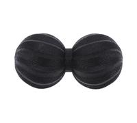 COLLBATH Palla Da Massaggio Alle Arachidi in Tpe Nero, Roller Doppio Per Schiena e Spalle, Massaggio Terapeutico e Rilassante Per Yoga, Fitness e Recupero Muscolare Completo