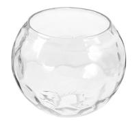 COLLBATH Paralume in Vetro a Globo Trasparente Rotondo per Lampada a Sospensione e Plafoniera Coprilampada Decorativo Bocca Singola da 35 CM per Illuminazione Interna e Lampada da