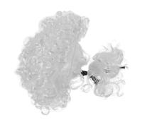 COLLBATH Parrucca da Giudice Epoca per Adulti e Ragazzo Ragazza, Costume da Avvocato e Ruolo Legale, Accessorio per Halloween e Feste di Cosplay